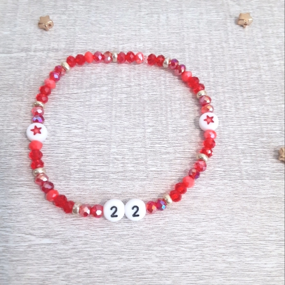 "22" Sparkly Handmade Friendship Bracelet